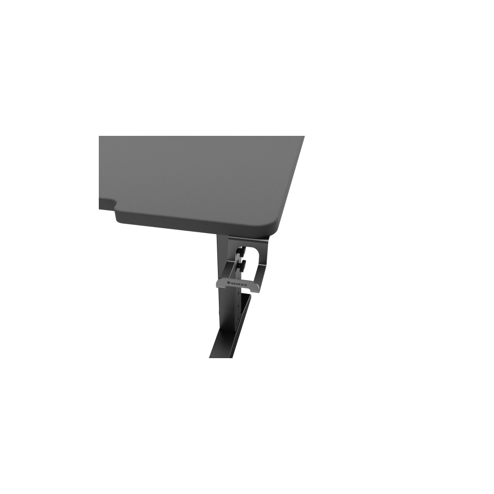 Produktbild för Genesis Holm Modular - skrivbord - rektangulär - antracit, svart