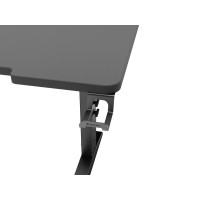 Produktbild för Genesis Holm Modular - skrivbord - rektangulär - antracit, svart