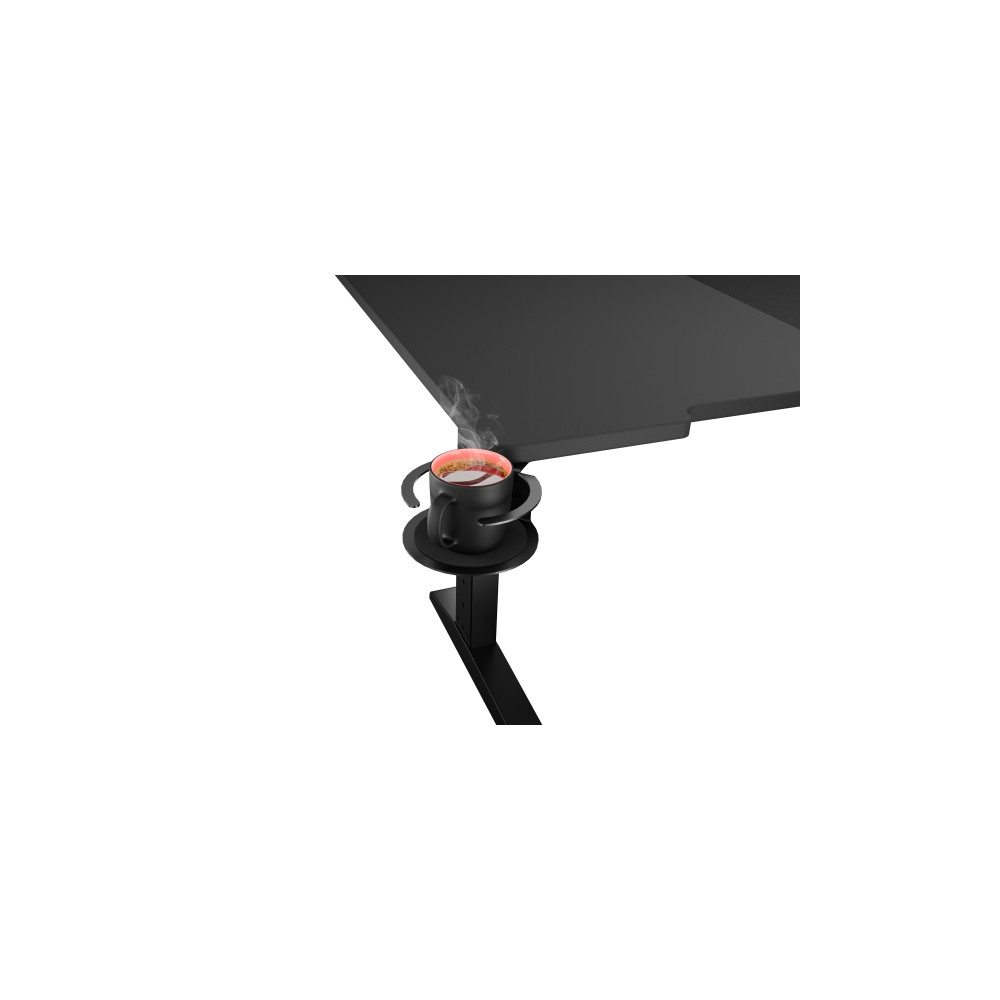 Produktbild för Genesis Holm Modular - skrivbord - rektangulär - antracit, svart