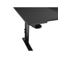 Produktbild för Genesis Holm Modular - skrivbord - rektangulär - antracit, svart