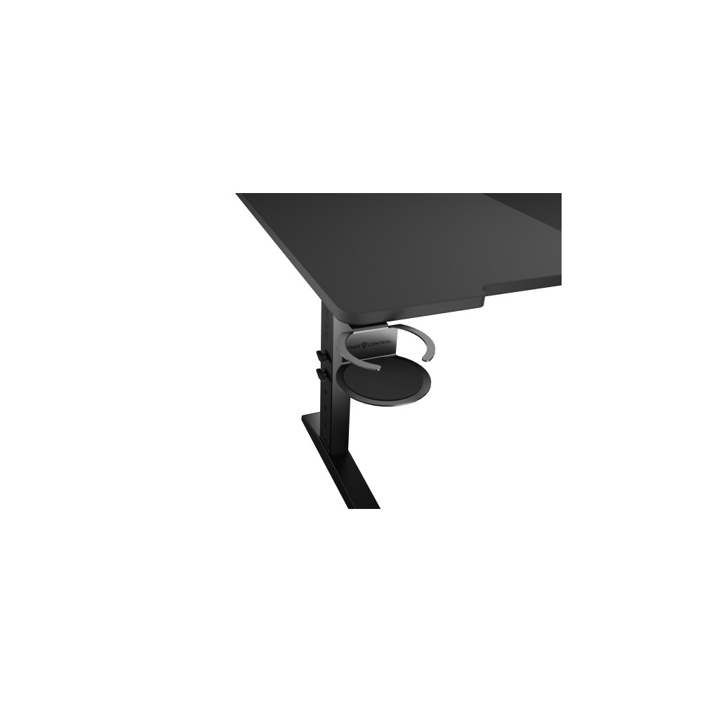 Produktbild för Genesis Holm Modular - skrivbord - rektangulär - antracit, svart