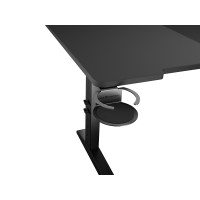 Produktbild för Genesis Holm Modular - skrivbord - rektangulär - antracit, svart