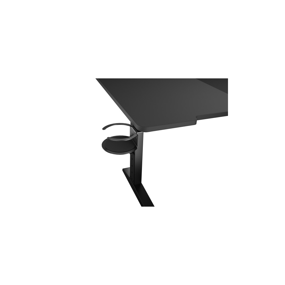 Produktbild för Genesis Holm Modular - skrivbord - rektangulär - antracit, svart