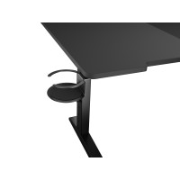 Produktbild för Genesis Holm Modular - skrivbord - rektangulär - antracit, svart