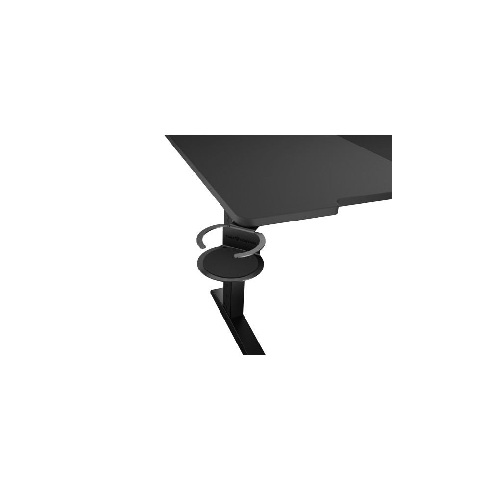 Produktbild för Genesis Holm Modular - skrivbord - rektangulär - antracit, svart
