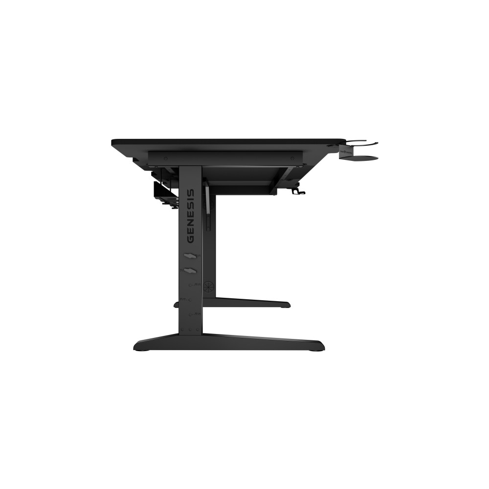 Produktbild för Genesis Holm Modular - skrivbord - rektangulär - antracit, svart