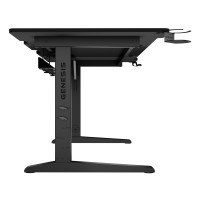 Produktbild för Genesis Holm Modular - skrivbord - rektangulär - antracit, svart