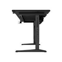 Produktbild för Genesis Holm Modular - skrivbord - rektangulär - antracit, svart