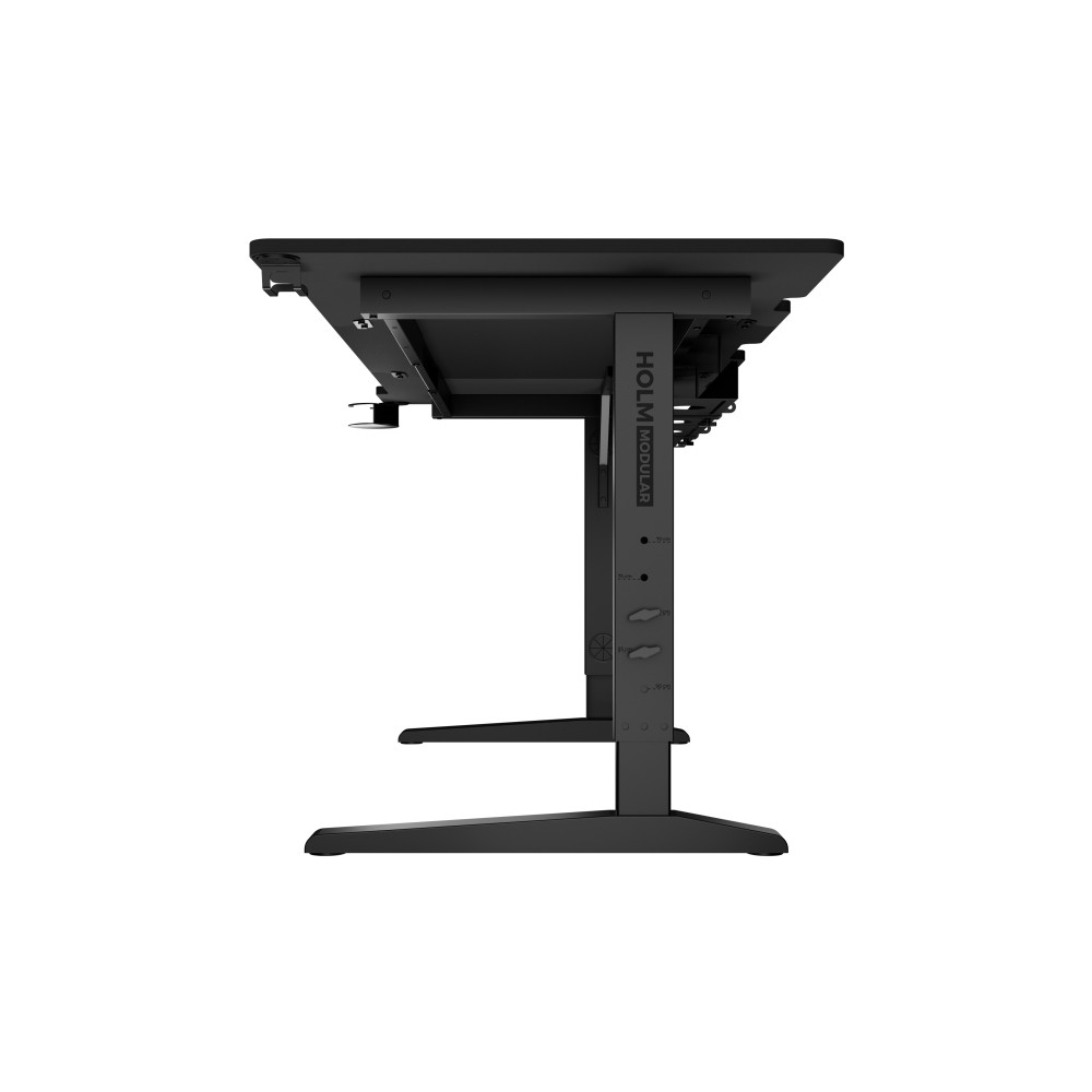 Produktbild för Genesis Holm Modular - skrivbord - rektangulär - antracit, svart