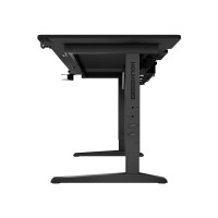 Produktbild för Genesis Holm Modular - skrivbord - rektangulär - antracit, svart