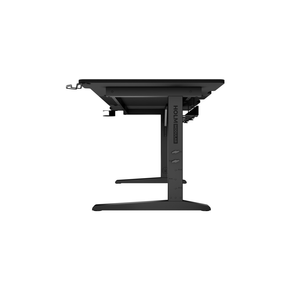 Produktbild för Genesis Holm Modular - skrivbord - rektangulär - antracit, svart