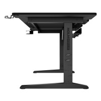Produktbild för Genesis Holm Modular - skrivbord - rektangulär - antracit, svart