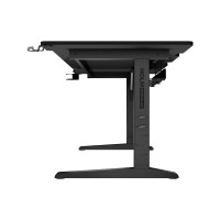 Produktbild för Genesis Holm Modular - skrivbord - rektangulär - antracit, svart