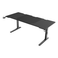 Produktbild för Genesis Holm Modular - skrivbord - rektangulär - antracit, svart