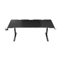 Produktbild för Genesis Holm Modular - skrivbord - rektangulär - antracit, svart