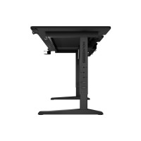 Produktbild för Genesis Holm Modular - skrivbord - rektangulär - antracit, svart