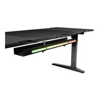 Produktbild för Genesis Holm Modular - skrivbord - rektangulär - antracit, svart