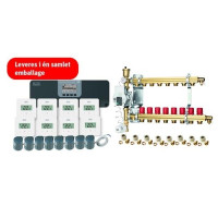 Produktbild för Roth Grab and Go golvvärmepaket för 8 rum 230V med TouchLine...