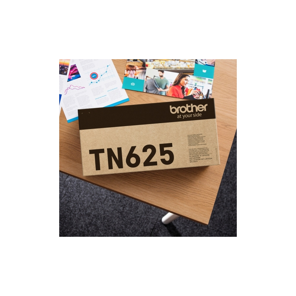 Produktbild för Brother TN625BK - svart - original - tonerkassett