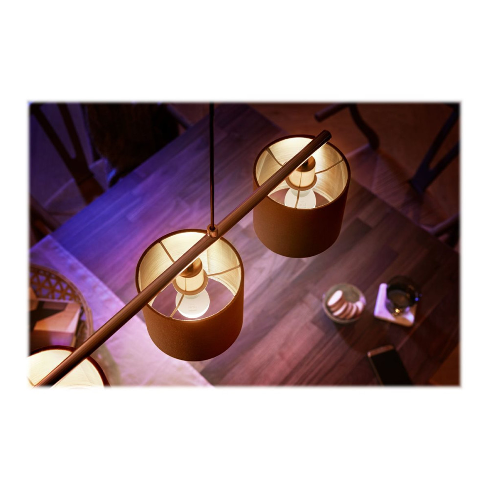 Produktbild för Philips Hue - LED-glödlampa - form: ljus - E14 - 5.5 W - varmt vitt ljus - 2700 K - vit (paket om 2)