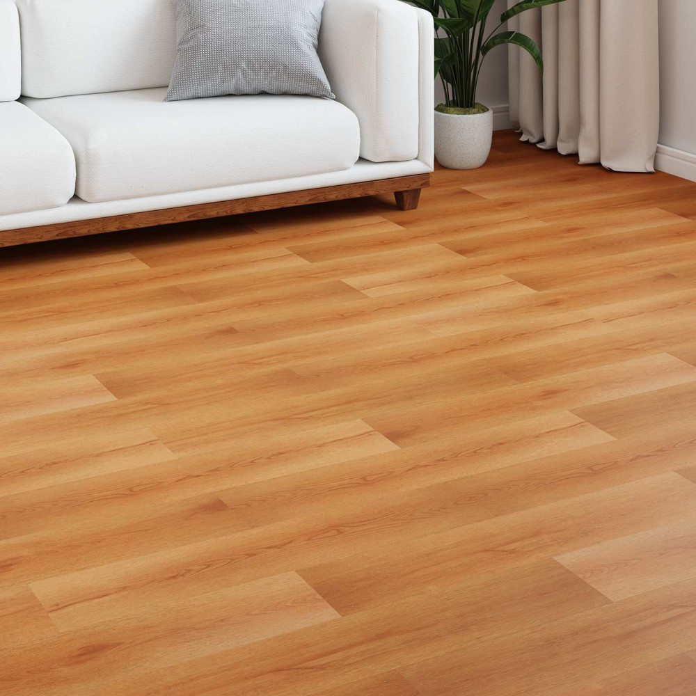 Produktbild för Laminatgolv 5 pcs Beige 101 x 20 x 0,8 cm Konstruerat trä