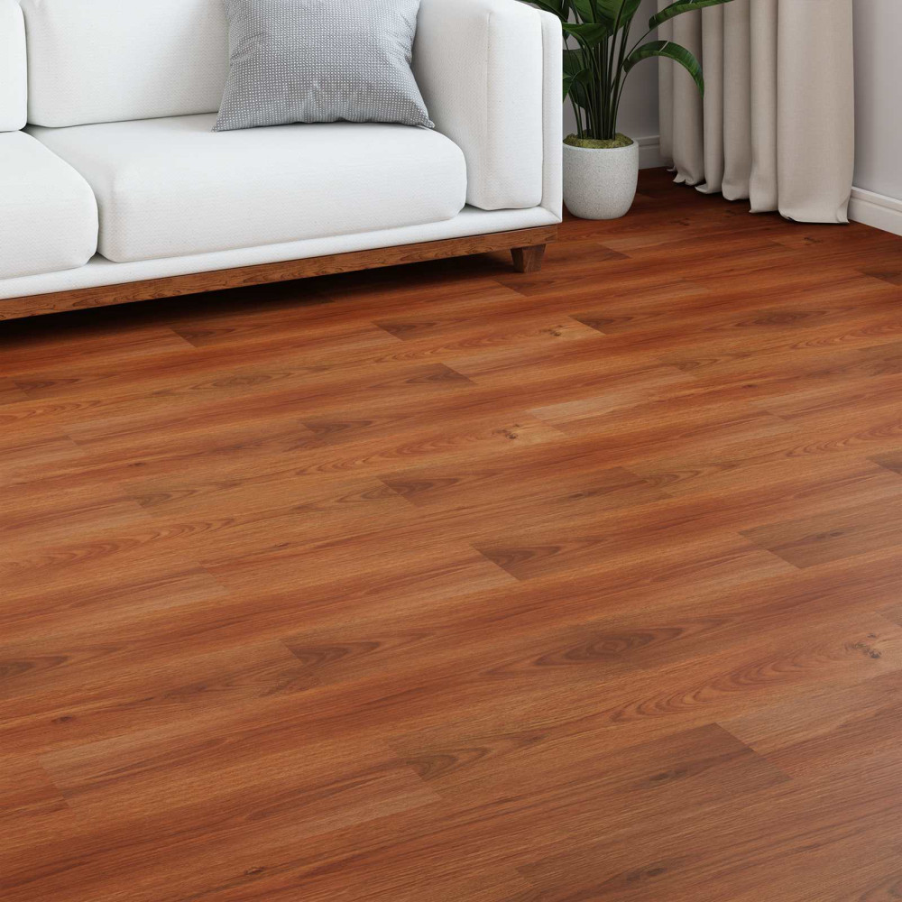 Produktbild för Laminatgolv 5 pcs HonungsBrun 101 x 20 x 0,8 cm Konstruerat trä