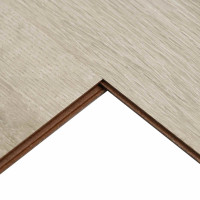 Produktbild för Laminatgolv 5 pcs Vitmålat Brunt 101 x 20 x 0,8 cm