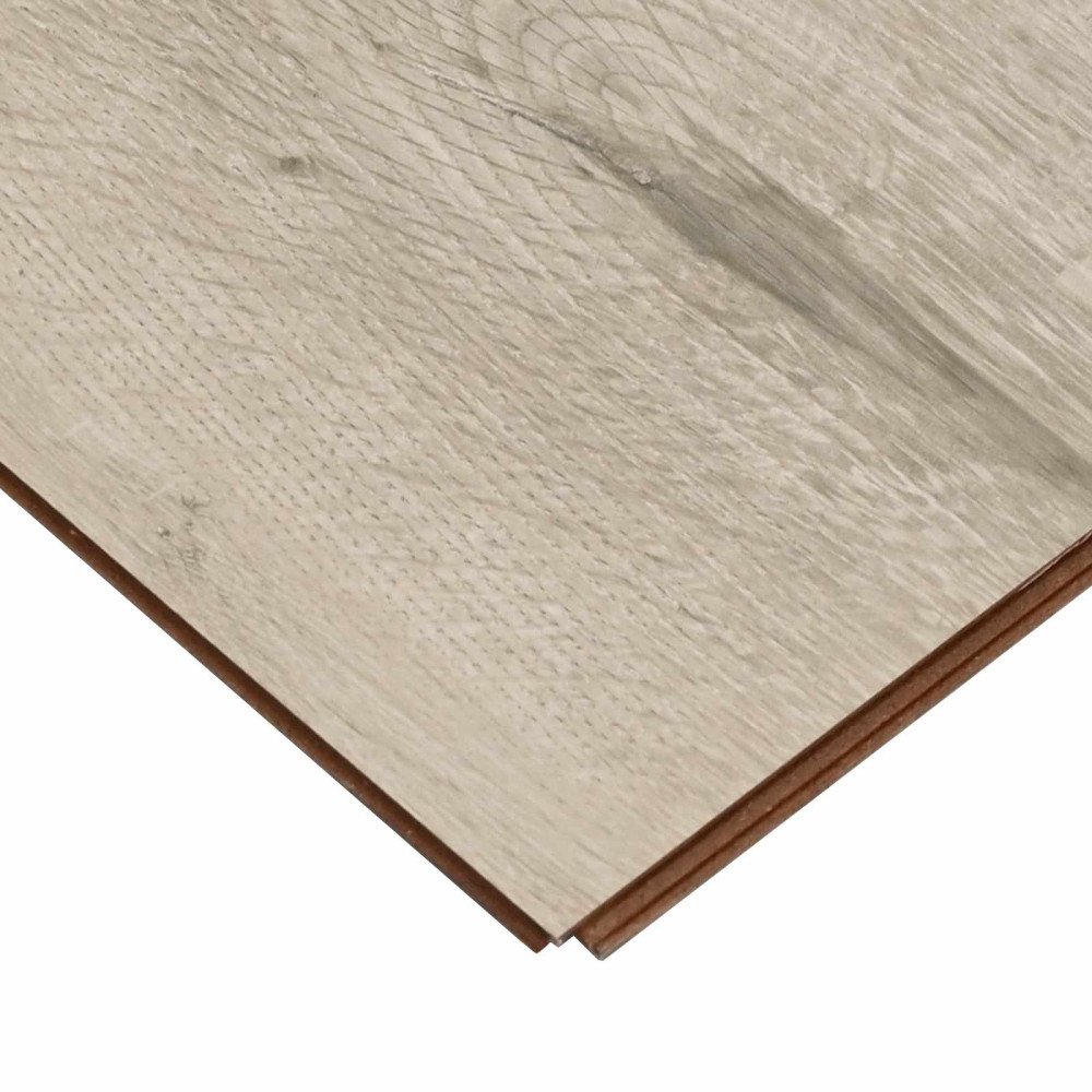 Produktbild för Laminatgolv 5 pcs Vitmålat Brunt 101 x 20 x 0,8 cm