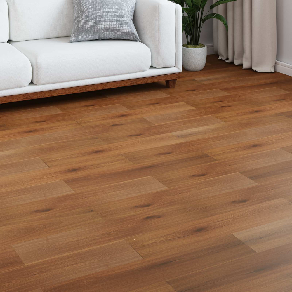 Produktbild för Laminatgolv 5 pcs Guldfärgad Gula 101 x 20 x 0,8 cm