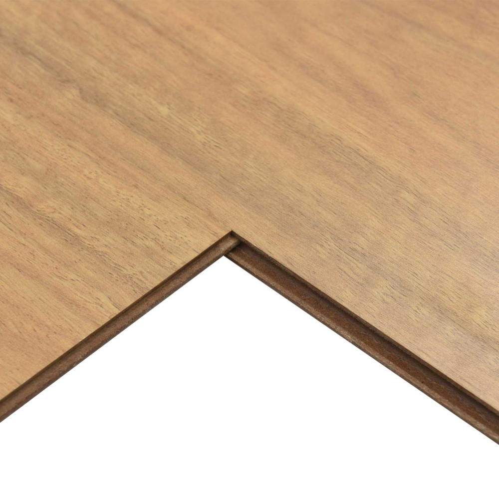 Produktbild för Laminatgolv 15 pcs Mörk Valnöt 101 x 20 x 0,8 cm