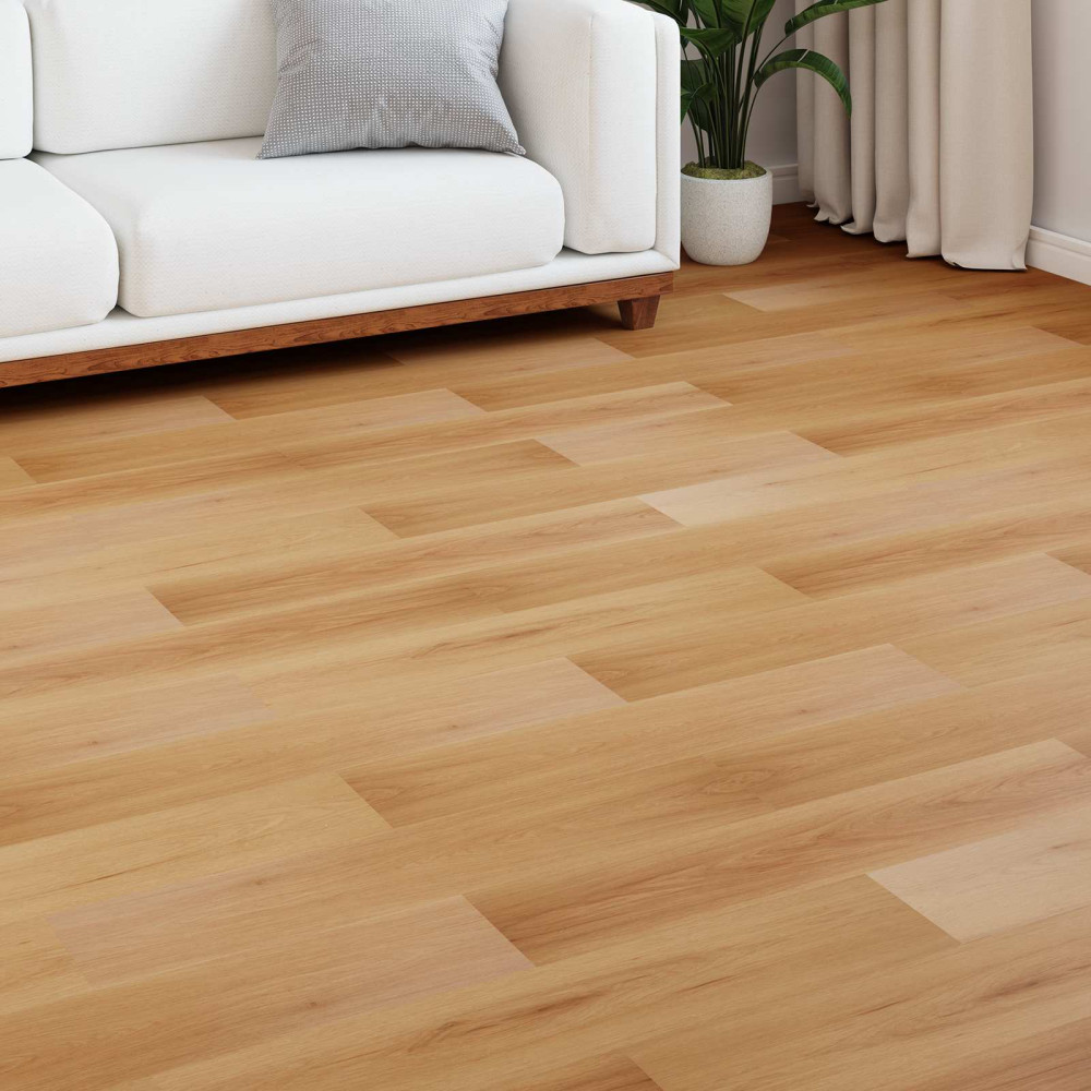 Produktbild för Laminatgolv 15 pcs Naturlig bambu 101 x 20 x 0,8 cm