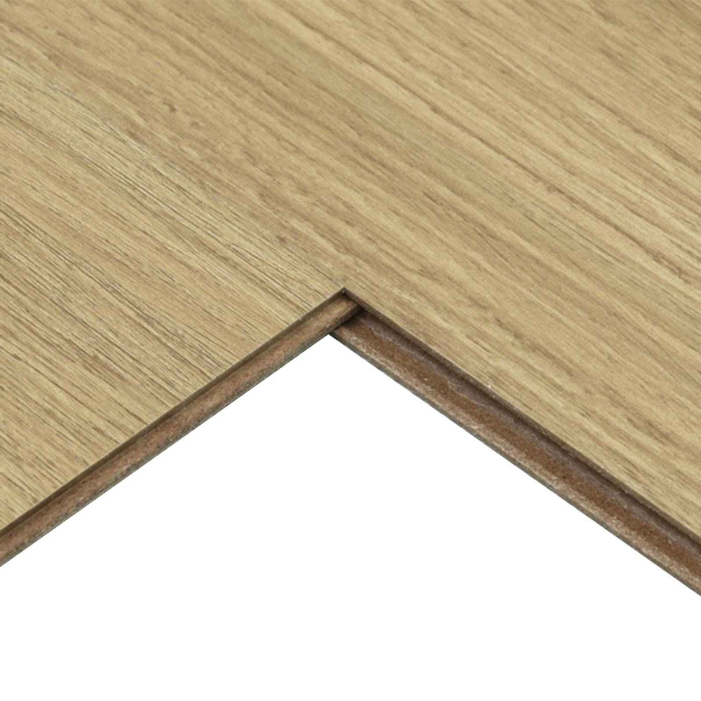 Produktbild för Laminatgolv 15 pcs Ljus Grädde 101 x 20 x 0,8 cm