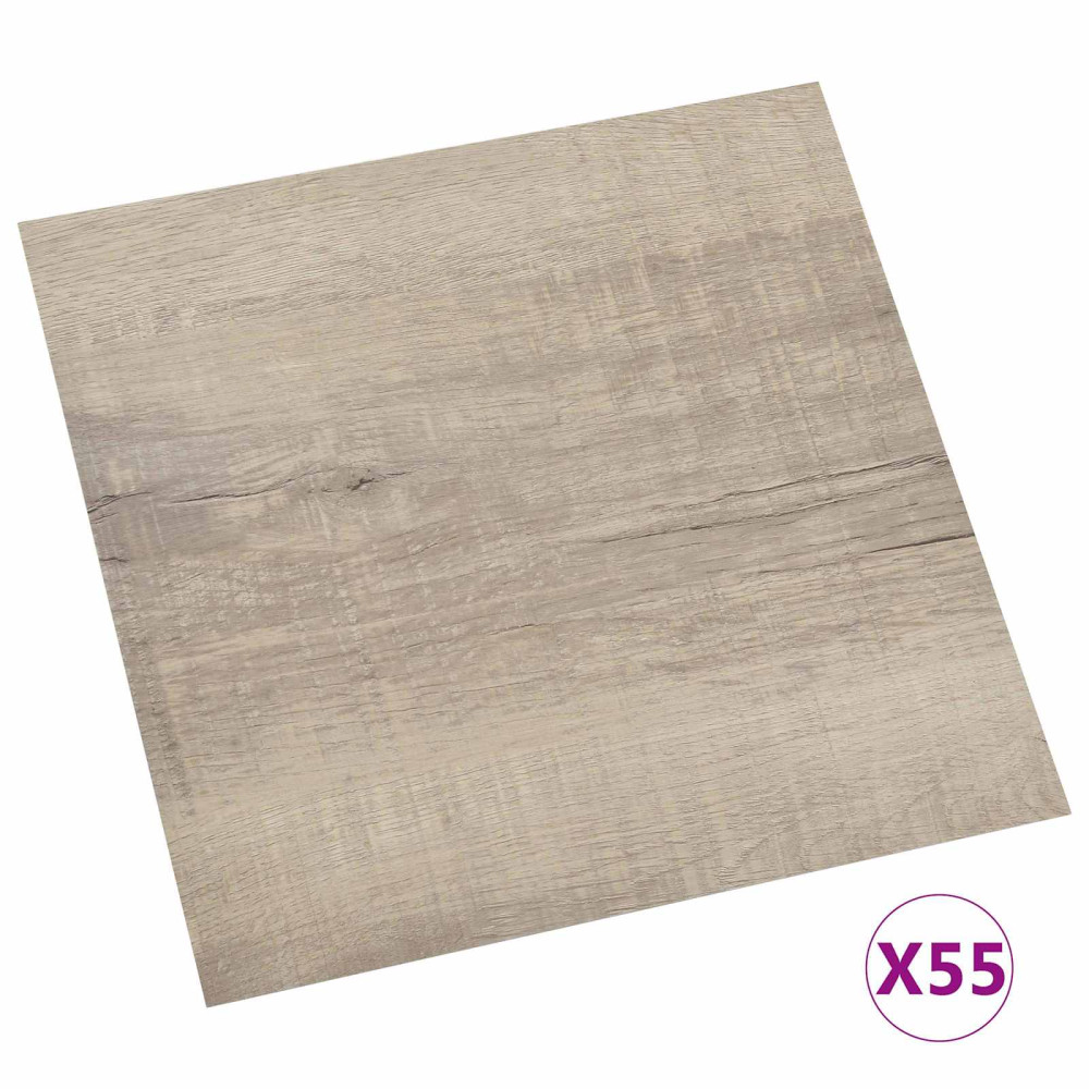 Produktbild för Golvplankor 55 pcs Taupe 5,11 m² PVC