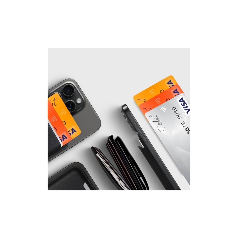 Produktbild för Tech-Protect MAGWALLET MagSafe universell magnetisk korthåll...