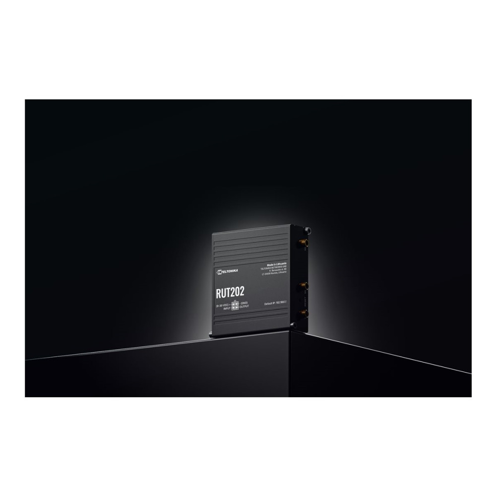 Produktbild för Teltonika RUT202 - trådlös router - WWAN - Wi-Fi - 4G - DIN-skenmonterbar