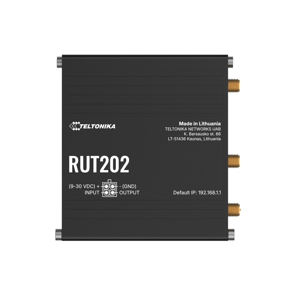 Produktbild för Teltonika RUT202 - trådlös router - WWAN - Wi-Fi - 4G - DIN-skenmonterbar