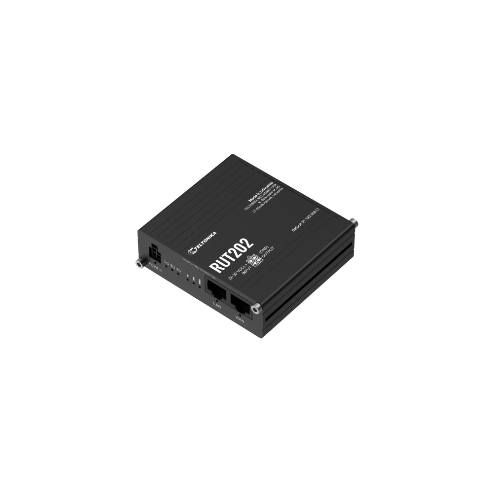 Produktbild för Teltonika RUT202 - trådlös router - WWAN - Wi-Fi - 4G - DIN-skenmonterbar