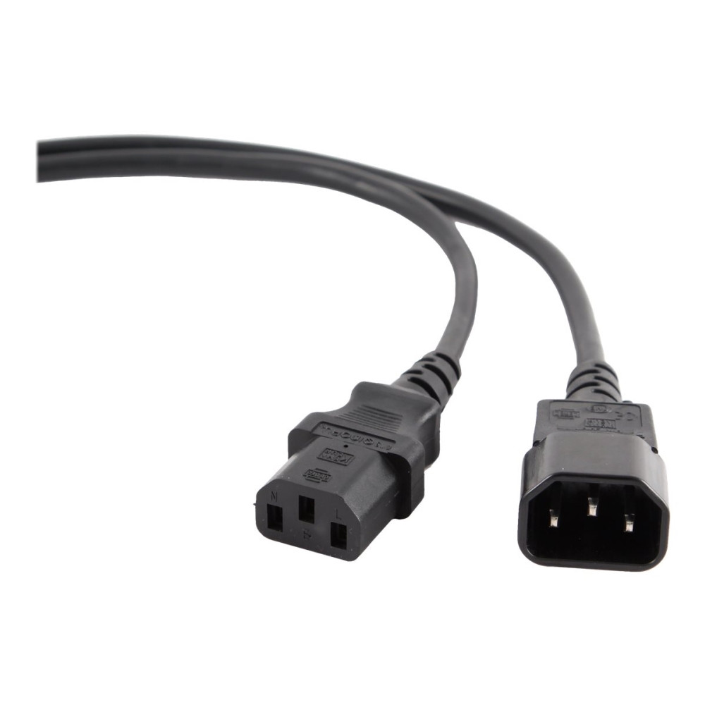 Produktbild för Gembird PC-189-VDE - förlängningskabel för ström - power IEC 60320 C13 till IEC 60320 C14 - 3 m