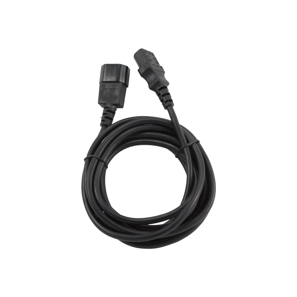 Produktbild för Gembird PC-189-VDE - förlängningskabel för ström - power IEC 60320 C13 till IEC 60320 C14 - 3 m