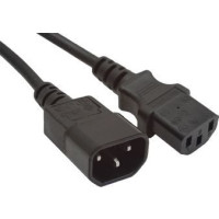 Produktbild för Gembird PC-189-VDE - förlängningskabel för ström - power IEC 60320 C13 till IEC 60320 C14 - 3 m
