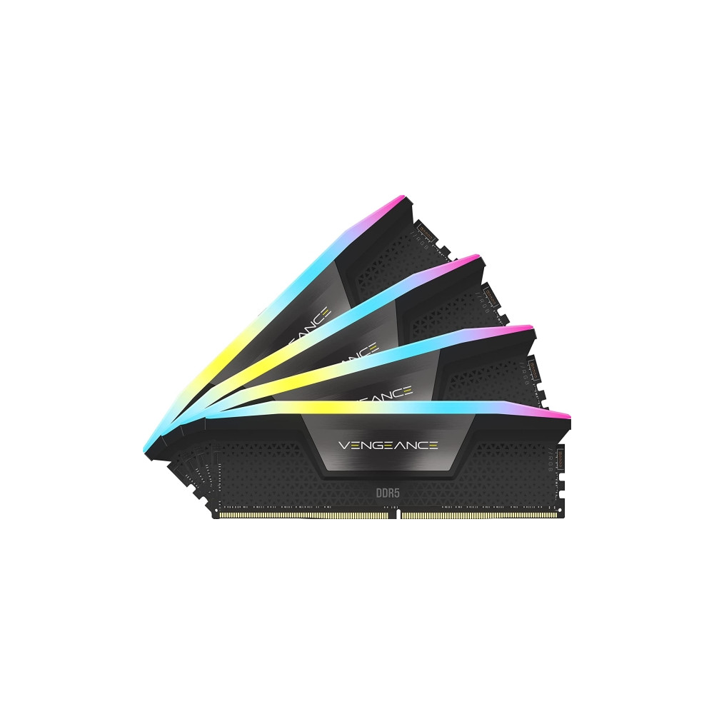 Produktbild för CORSAIR Vengeance RGB - DDR5 - sats - 64 GB: 4 x 16 GB - DIMM 288-pin - 6600 MHz / PC5-52800 - ej buffrad