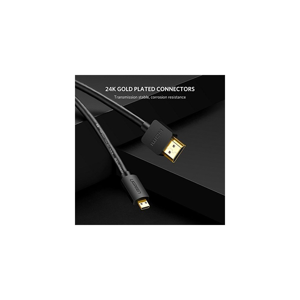 Produktbild för Ugreen 30104, 3 m, HDMI Typ D (micro), HDMI Typ A (standard)...