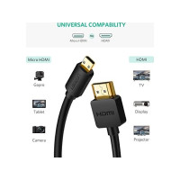 Produktbild för Ugreen 30104, 3 m, HDMI Typ D (micro), HDMI Typ A (standard)...
