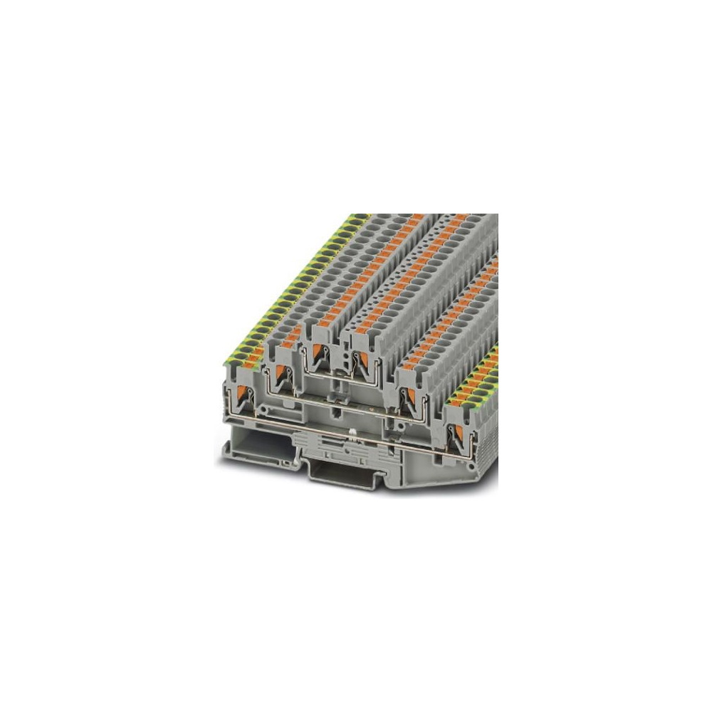 Produktbild för Phoenix Contact Push-In genomgångsklämmblock PT PT 2,5-PE/L/...