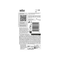 Produktbild för Braun Series 5 64 B, Rakhuvud, 1 huvud, Svart, Rostfritt stå...