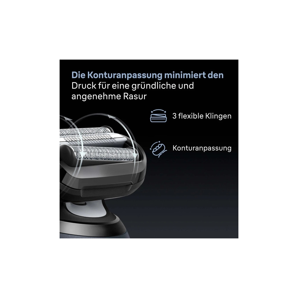 Produktbild för Braun Series 5 64 B, Rakhuvud, 1 huvud, Svart, Rostfritt stå...
