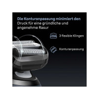 Produktbild för Braun Series 5 64 B, Rakhuvud, 1 huvud, Svart, Rostfritt stå...