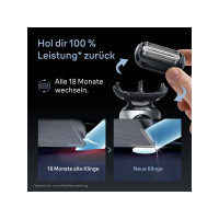 Produktbild för Braun Series 5 64 B, Rakhuvud, 1 huvud, Svart, Rostfritt stå...