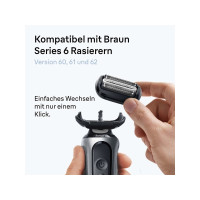 Produktbild för Braun Series 5 64 B, Rakhuvud, 1 huvud, Svart, Rostfritt stå...