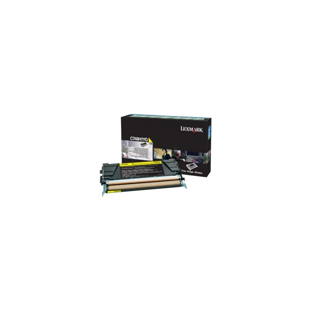 Produktbild för Lexmark - gul - original - tonerkassett - Lexmark Corporate